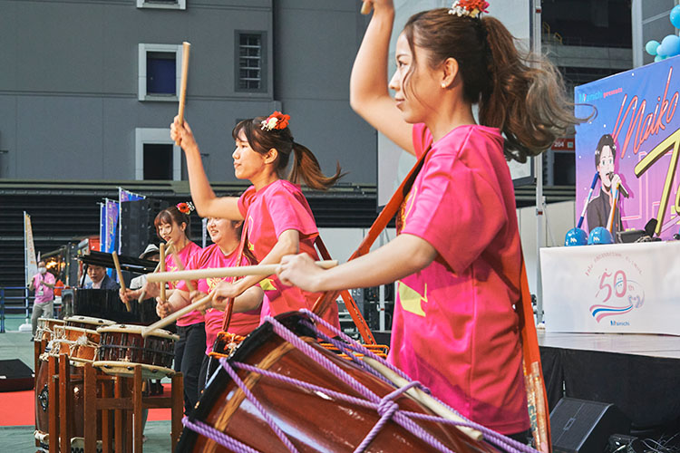 堀崎武州太鼓の演舞